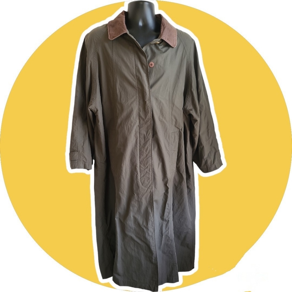 Vintage Waterproof Timberland Olive Green over coat M - Picture 4 of 7